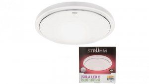 Lampa plafon sufitowy natynkowy okrągły SOLA LED slim C 18W 03517 STRUHM