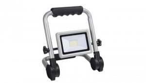 Oprawa przenośna Flexi 10W LED, składany stojak, 800lm, 4000K, 1,5m guma, IP65, srebrna / 47991