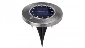 Solarna lampa najazdowa ogrodowa LED Maclean IP44, 12 LED SMD, 4000K, Ni-MH 600 mAh, 0,7W, MCE318