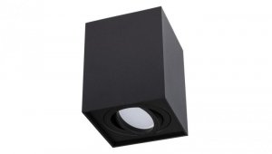 Oprawa Natynkowa HALOGENOWA Spot Tuba Ruchoma AMAT-L GU10 Kwadratowa Czarna 115mm LUMILED