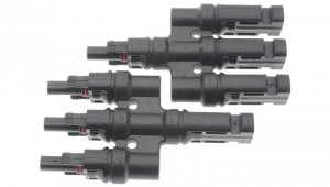 LC złącze fotowoltaiczne MC4 typ T potrójne 2,5-4mm2 6mm2 IP67 1000V DC