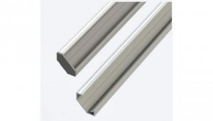 Profil aluminiowy narożny kątowy anodowany 2 metry + szybka mleczna zestaw LED line 5 lat gwar.