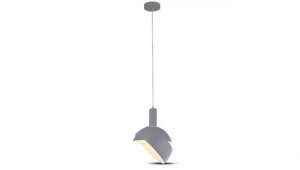 Lampa dekoracyjna wisząca aluminiowa szara regulowany kąt 1,2m E14 max 60W IP20 V-TAC VT-7100