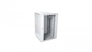 Szafa sieciowa wisząca 19 15U rack 600x600, drzwi szyba, szary, niedzielona, niezłożona, 60kg DN-WU19 15U/600