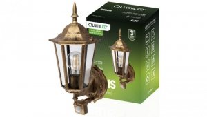 Kinkiet Elewacyjny Zewnętrzny E27 LED Latarnia Czujnik Ruchu BELLIS LUMILED