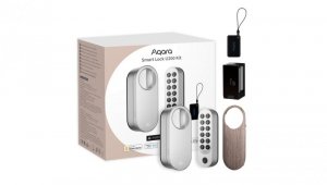 Inteligentny zamek do drzwi HomeKit, Thread, Bluetooth 5.1, NFC Aqara Smart Lock U200 Kit Srebrny