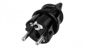 Wtyczka 230V 16A IP44 UNISCHUKO uniwersalna czarna 10754 MENNEKES 4858