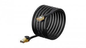 Baseus Speed Seven szybki kabel sieciowy RJ45 10Gbps 5m czarny (WKJS010501)