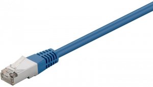 CAT 5e Kabel łączący, F/UTP, Niebieski - Długość kabla 2 m