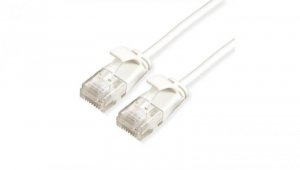 ROLINE UTP Data Center Patchkabel Cat.6A (Class EA), LSOH, extra dun, wit, 0,3 m