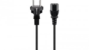 Kabel przyłączeniowy do urządzeń chłodniczych, 1,5 m, czarny - Długość kabla 1.5 m