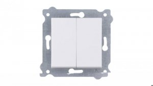 Łącznik podwójny Biały 250V 10A 202/01