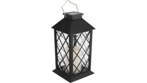 Lampa Solarna Ogrodowa LED Stojąca LIRIO 2 IP44 Wisząca Czarna Latarenka LUMILED