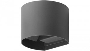 Kinkiet Ogrodowy Elewacyjny LED G9 Regulowany Okrągły Góra Dół Grafit PYXIS LUMILED