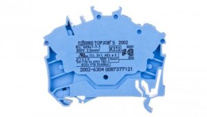 Złączka szynowa 3-przewodowa 2,5mm2 niebieska 2002-6304 TOPJOBS
