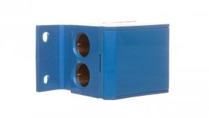 Blok rozdzielczy 4x4-70mm2 niebieski montaż płaski i na szynę TH DB4-N 48.29