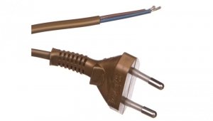 Przewód przyłączeniowy 300cm z wyłącznikiem nożnym złoty SP/WN-300/2x0,75/-ZLO PRW10000212