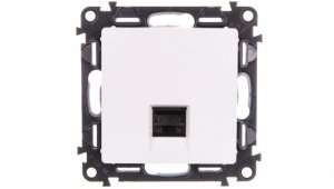 VALENA LIFE Gniazdo komputerowe RJ45 kat.6A STP białe 753148