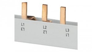 Szyna łączeniowa 3P 10mm2 sztyftowa 6 modułowa (2x3P) pełna izolacja 5ST3613
