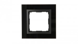 VENA2 Ramka pojedyncza szkło Xglass akrylowe czarny + antracyt 5209181