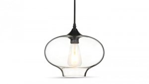 Lampa Wisząca VT-7229 E27 Globe Artistic Szkło Przezroczyste 3867