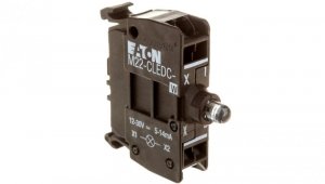 Oprawka z LED biała 18-30V AC/DC zacisk spężynowy M22-CLEDC-W 216572