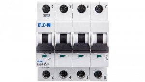 Wyłącznik nadprądowy 4P C 25A 15kA AC FAZ C25/4 279063