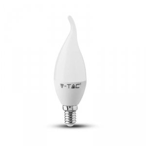 Żarówka LED V-TAC 4W E14 Świeczka Płomyk VT-1818TP 6400K 350lm 2 Lata Gwarancji