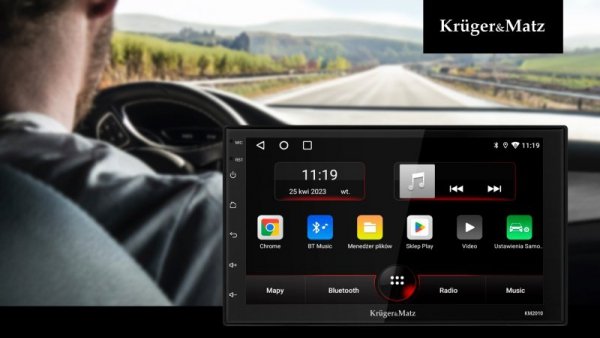 Radio Samochodowe Kruger&amp;Matz KM2010 CarPlay/AndroidAuto