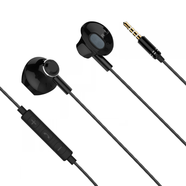 Słuchawki douszne z mikrofonem Kruger&amp;Matz B2 czarne