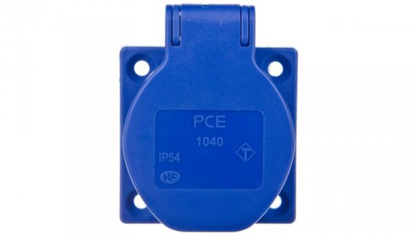 Gniazdo tablicowe 10/16A 2P+Z 230V niebieskie IP54 1040-0bsc