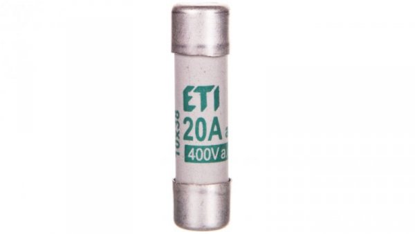 Wkładka bezpiecznikowa cylindryczna 10x38 20A aM 400V CH10 002621011