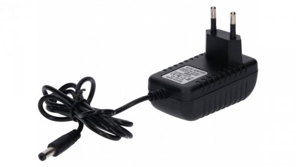 Zasilacz led gniazdkowy 12V 12W 5.5/2.1 czarny