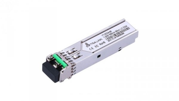 Moduł SFP 1,25Gbps, LC/UPC, 1550nm, 80km, single mode, DOM Extralink SFP 1.25G