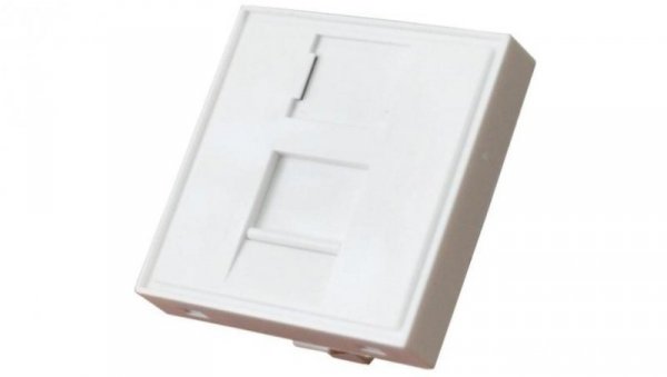 Adapter keystone pojedynczy 2M 45x45 biały Alantec 25.0022