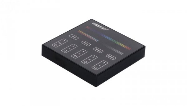 Panel MiLight 4strefy RGB+CCT czarny bat sterownik B4B