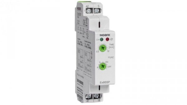 Automatyczny wyłącznik schodowy na szynę TH-35 1P (230V AC), 1-modułowy - programowalny NOARK