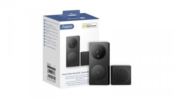 Wideodomofon Dzwonek do drzwi, Kamera monitoring, Apple Homekit, 6x bateria AA LR6, kamera 1080p, Wi-Fi Aqara Smart Video Doorbe