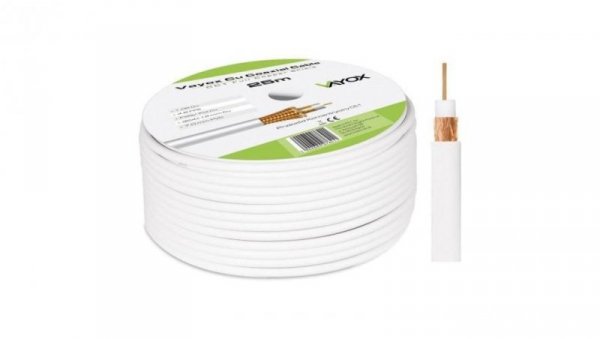Przewód koncentryczny 1.02 Cu + 32x0.12mm Cu CC1 Vayox 25m