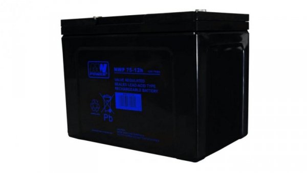 MWP 75-12H akumulator AGM 12-15 lat 12V/75Ah