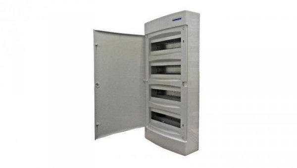 Obudowa natynkowa z tworzywa 4x12 IP40 drzwi białe N+PE