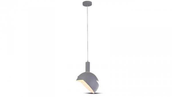 Lampa dekoracyjna wisząca aluminiowa szara regulowany kąt 1,2m E14 max 60W IP20 V-TAC VT-7100