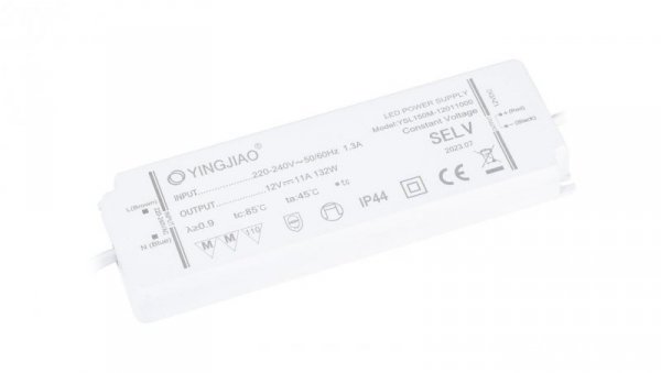 Zasilacz stałonapięciowy LED Yingjiao YSL150M 12V 11A 132W