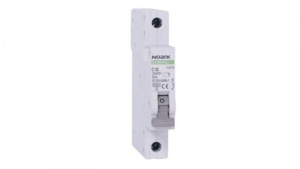 Wyłącznik nadprądowy S bezpiecznik 1-fazowy C32 (C 32A) 1-biegunowy 1P (230/400V AC) 0,75 modułu SLIM NOARK