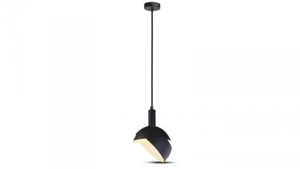 Lampa dekoracyjna wisząca aluminiowa czarna regulowany kąt 1,2m E14 max 60W IP20 V-TAC VT-7100