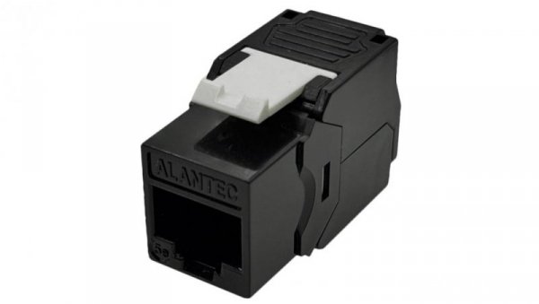 Moduł keystone RJ45 UTP kat.5e ekranowany beznarzędziowy SLIM czarny Alantec