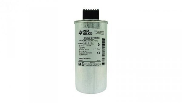 Kondensator 40kvar 440V Cn=3x219,22µF In=3x52,55A