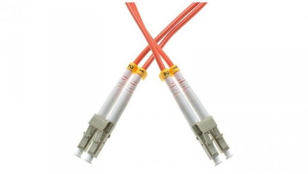 Patchcord światłowodowy FO MM LC-LC duplex 50/125 OM2 1m WAVE OPTICS