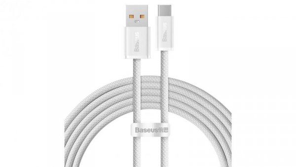 Baseus Dynamic Series kabel USB - USB Typ C 100W 2m biały (CALD000702)