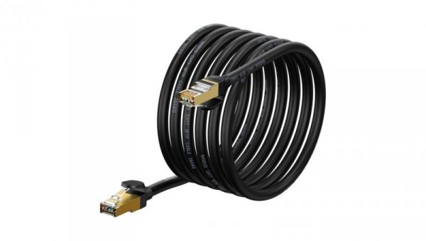 Baseus Speed Seven szybki kabel sieciowy RJ45 10Gbps 5m czarny (WKJS010501)